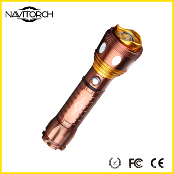 Zoomable Focus CREE XP-E LED 260 Lumens Aluminium Flashlight (NK-677)